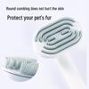 Rotating Needle Pet Comb for Dogs and Cats - Removes Loose Hair, Knots, and Provides Easy Grooming with One-Button Hair Removal.
