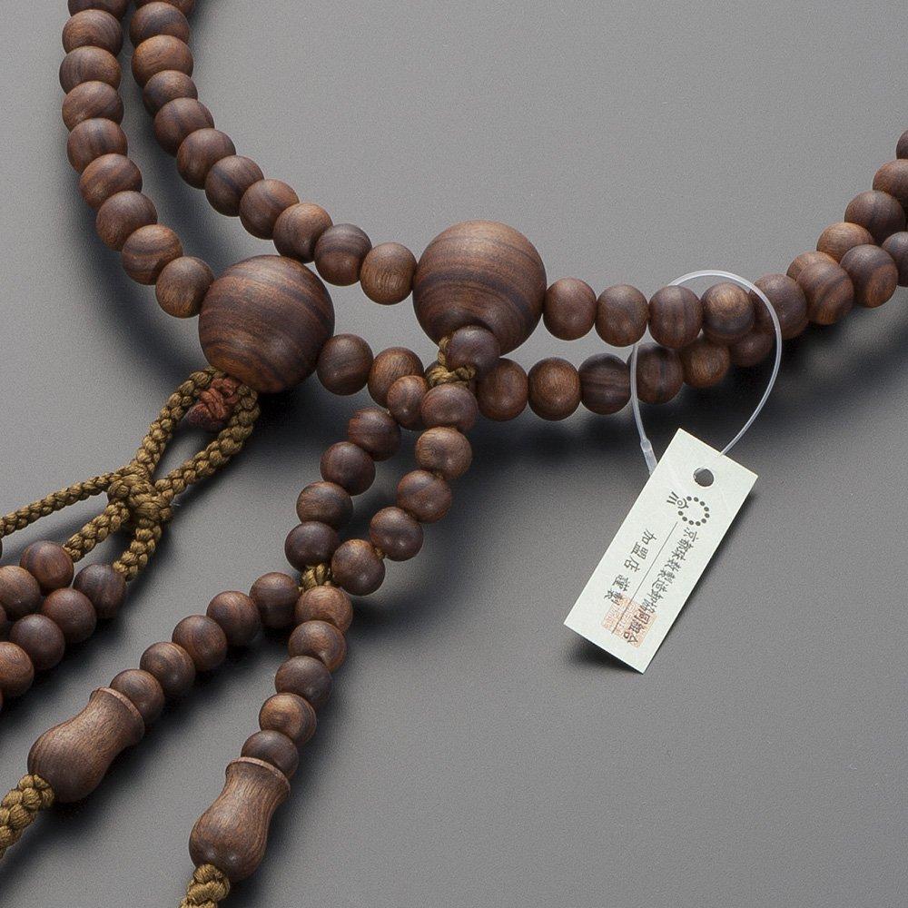 Buddhist altar store Takita Shoten Prayer beads Nichiren sect authentic style beads Sandalwood 2 shaku 2 pure silk Hanaban tenbo prayer Honren prayer