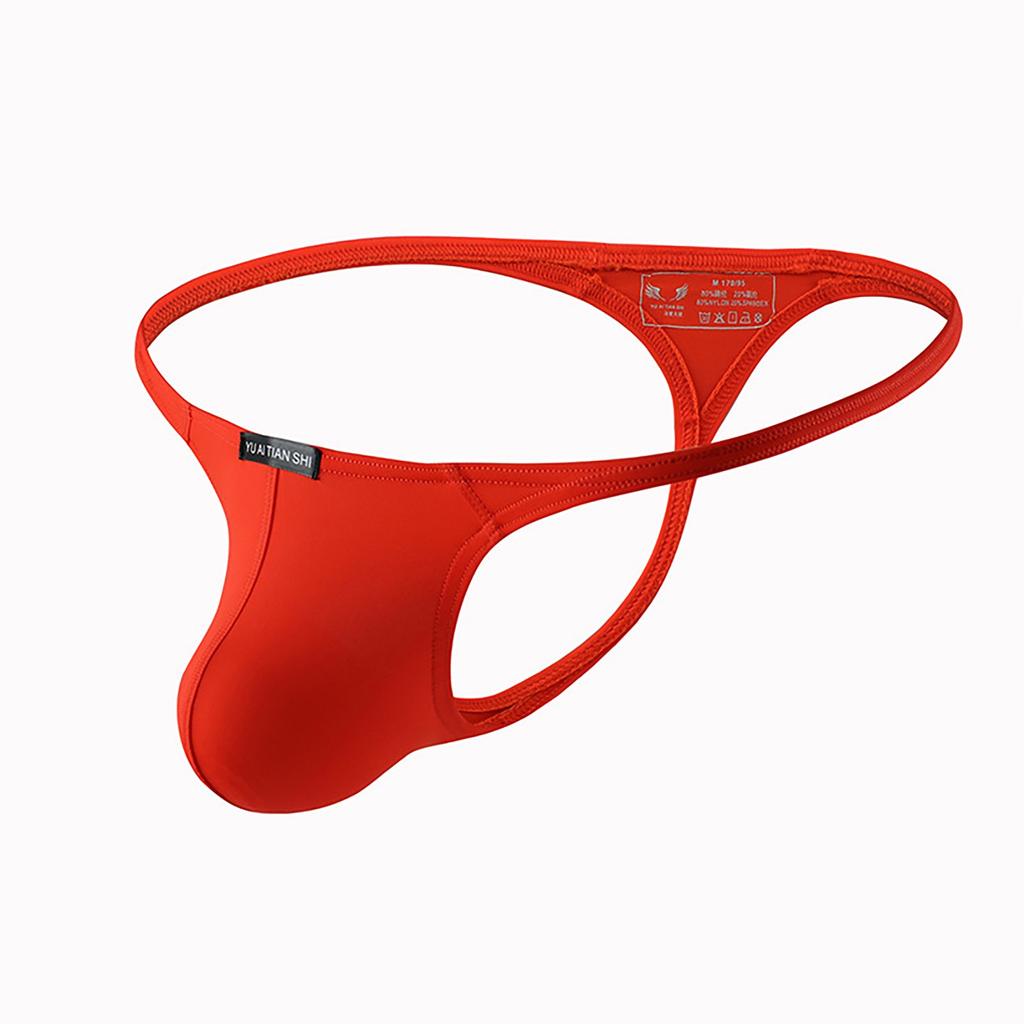 Herrenunterwäsche, sexy Tanga, einfarbig, niedrige Taille, Höschen, erotische Dessous