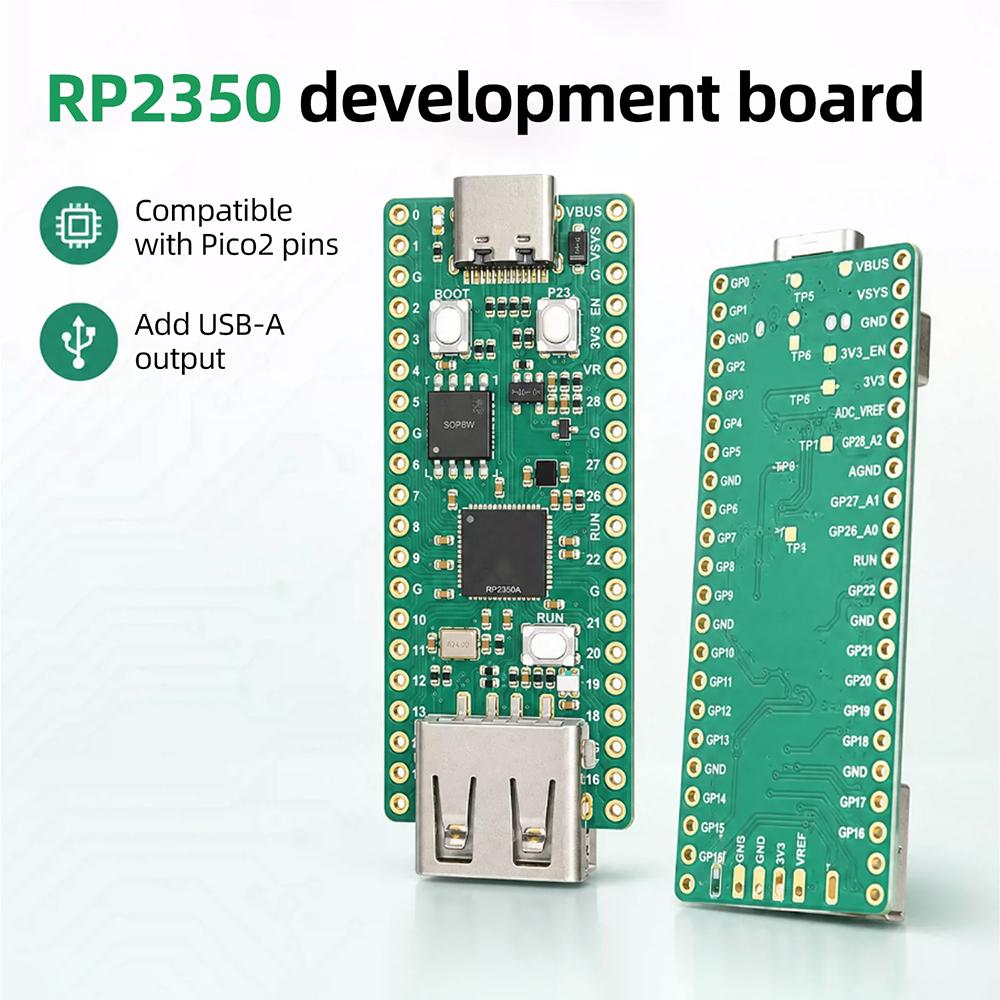 RP2350 Development Board Dual-Core MCU Module Type-C USB Socket Microcontroller Processor For Raspberry Pi Pico2 Programming