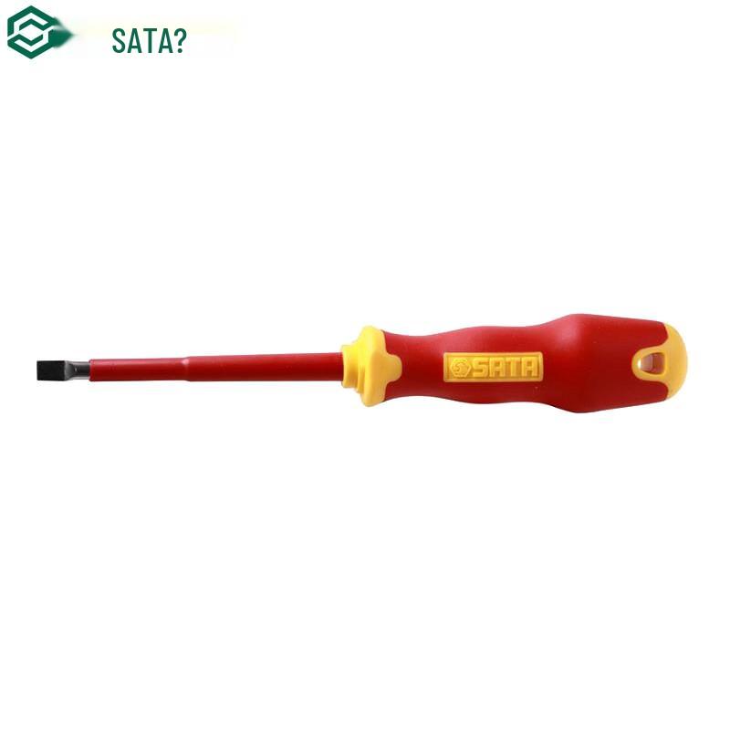 SATA T-Series Slotted Insulated Screwdriver 6.5x150mm