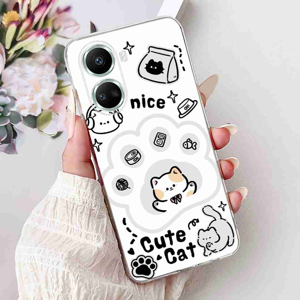 For Huawei nova 10 SE 4G Case BNE-LX1 Luxury Flower Soft Silicone TPU Cover For Huawei Nova 10SE 6.67" Butterfly Phone Casing