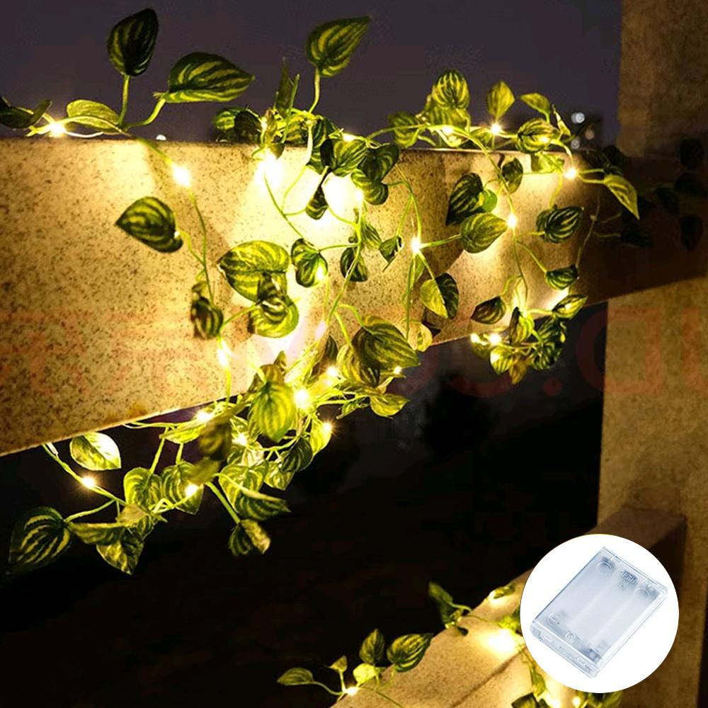 LED Sunflowers String Lights 2M 5M 50 Bulbs Ivy Rose Plant String Lights Christmas Wedding String Lights for Bedroom Wall Decor