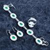 Yellow Triplet Opal Gemstone Handmade 925 Sterling Silver Jewelry Set M-3197