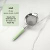 304 Stainless Steel Large Ladle with Wooden Handle and Double Ear, Kitchen Utensil Skimmer & Noodle Strainer.