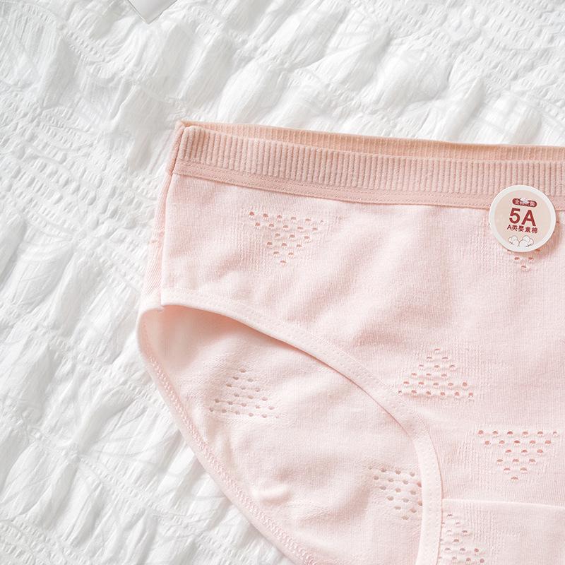 Female Spring and Summer Fashion New Lovely Cotton Breathable Waist Triangle Briefs