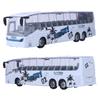 1:50 Simulace Model Tranzitního Autobusu Hračka Slitina Natahovací Autobus Hračka se Světlem a Zvukem pro