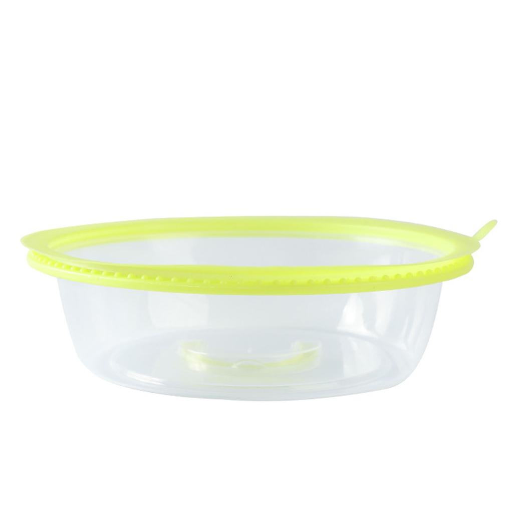 Microwave Heating Sealing Cover Transparent PP Stackable Temperature Keeping Plate Serving Cover