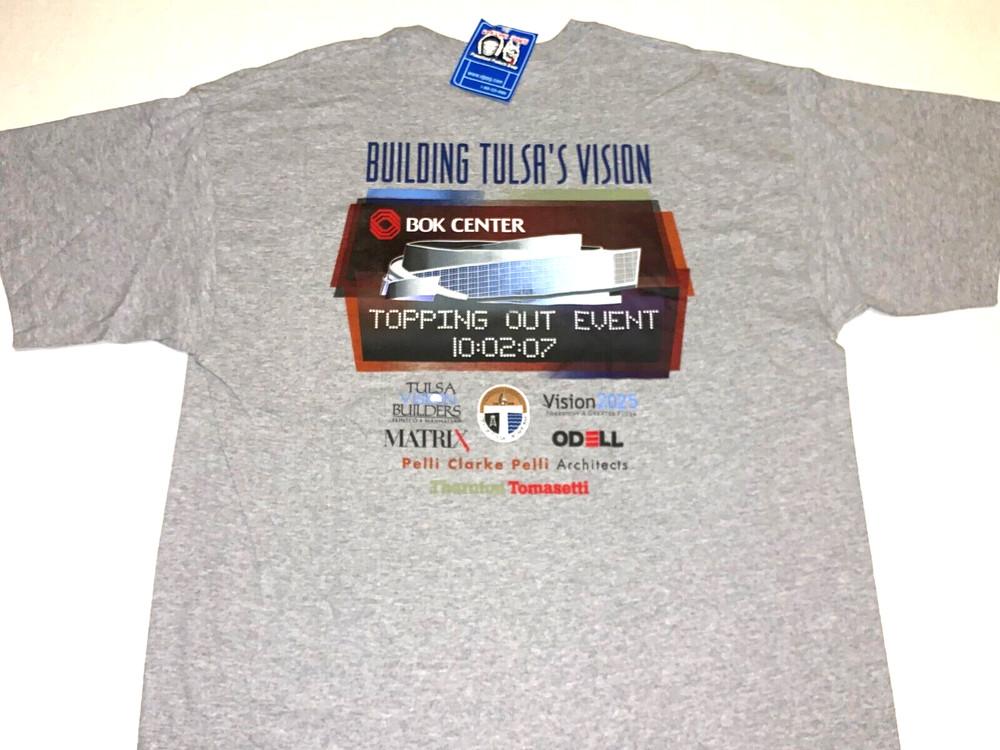 

Rare! Vintage 2007 BOK Center Tulsa Oklahoma Building The Vision T-Shirt New! XL Unisex T-Shirt XXXXL
