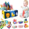 Montessori hračka pre bábätko, Magická krabička na vreckovky, Vzdelávacia aktivity na učenie Senzorická hračka pre deti Cvičenie prstov Busy Board Hra pre bábätko