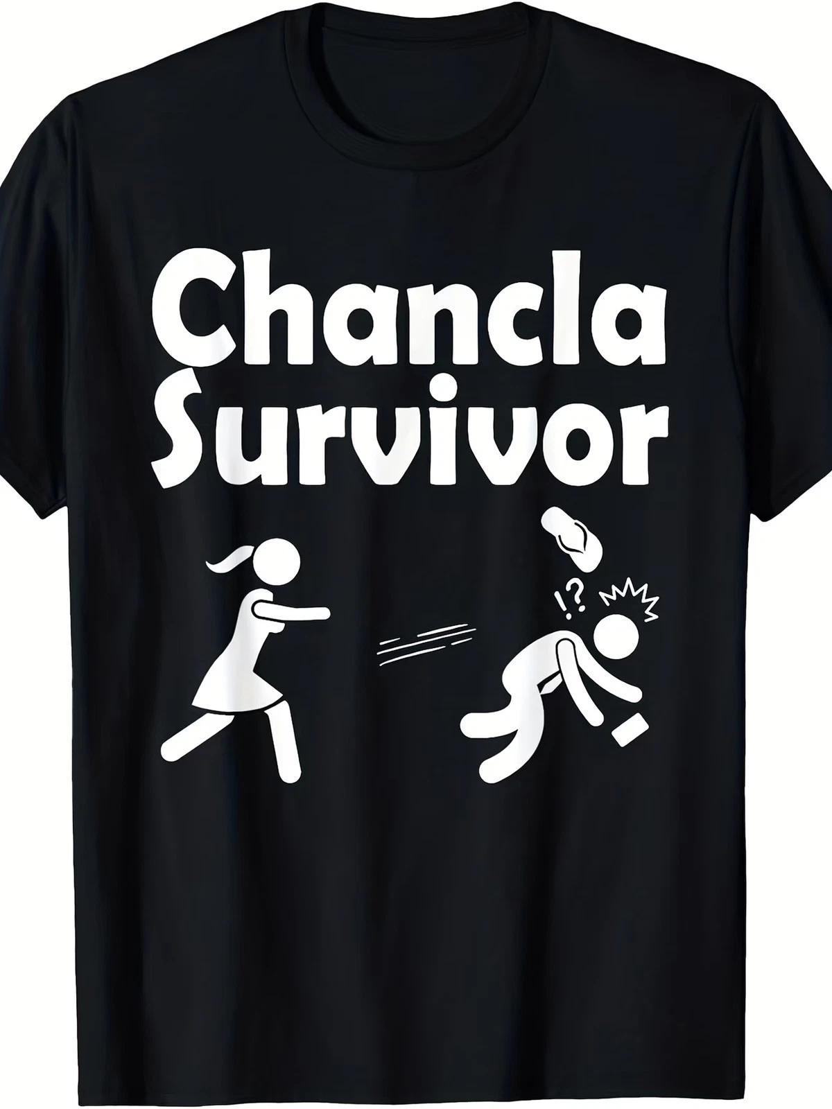 Humorous Puerto Rican Chancla Survivor T-Shirt for Both Men And Women, Featuring XS