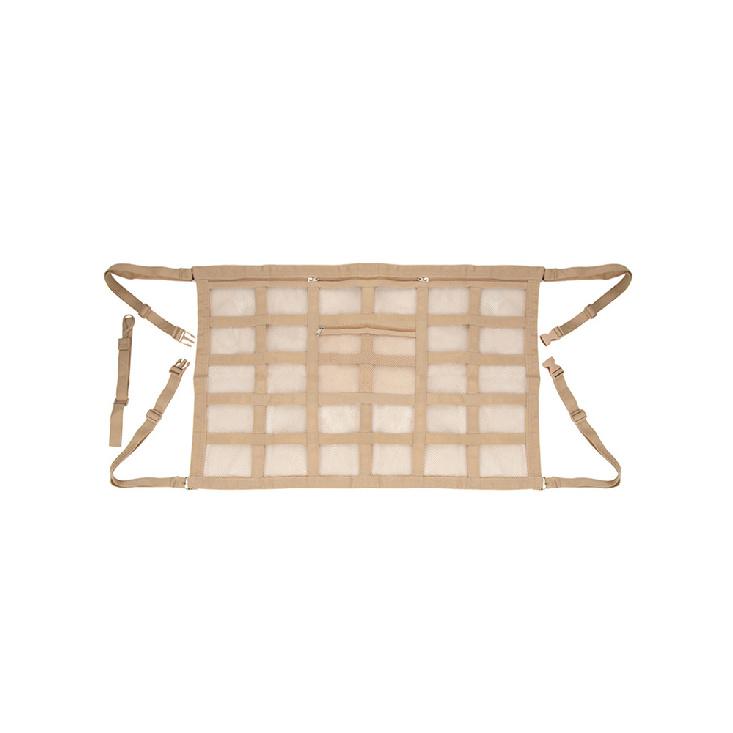 

Car Roof Storage Net Car Roof Hanging Storage Bag Luggage Net Roof Net 30 Grids Cross Pocket 70*50 бежевый