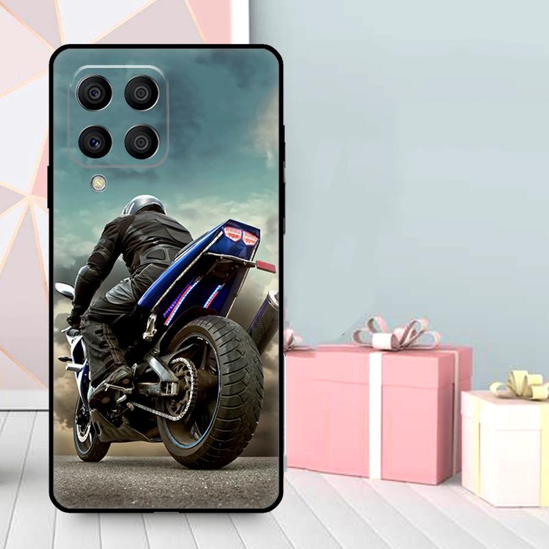 Motorcycle Motorbike Case For Samsung Galaxy M16 M31 M21 M13 M33 M53 M15 M35 M55 M36 M56 M12 M32 M52 M14 M34 M54