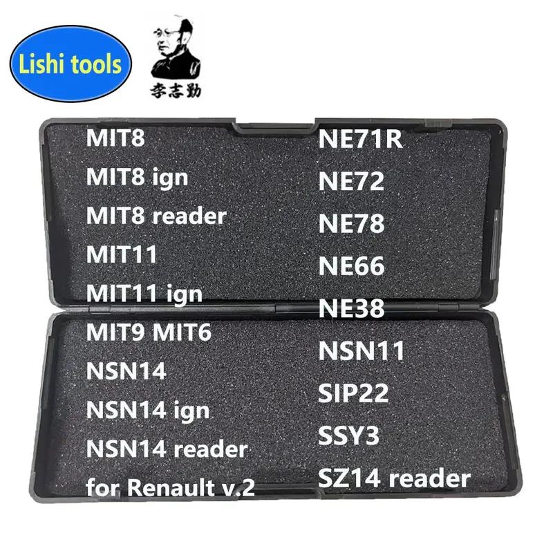 

Lishi Инструмент 2 в 1 MIT8 MIT11 MIT9 MIT6 NE71R NE72 NE78 NE66 NE38 NSN14 NSN11 для Renault SZ14 Считыватель SIP22 SSY3 Отмычка MIT8