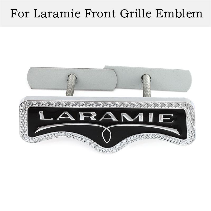

3D Metal Car Sticker LARAMIE Logo Emblem Badge Decal Front Hood Grille for Dodge Ram 1500 2500 3500 Journey Caliber