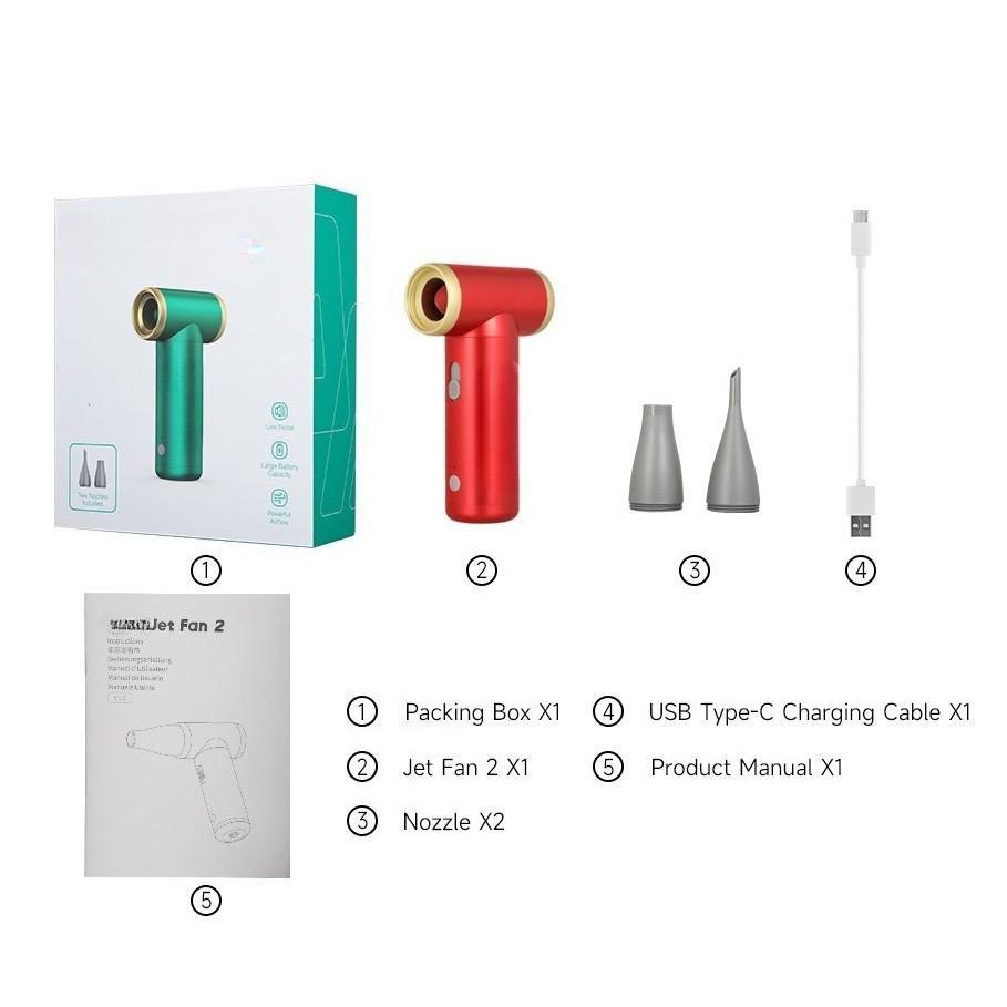

100000RPM Handheld Electric Jet Fan Compressed Air Duster Cordless Portable Computer Keyboard Cleaner