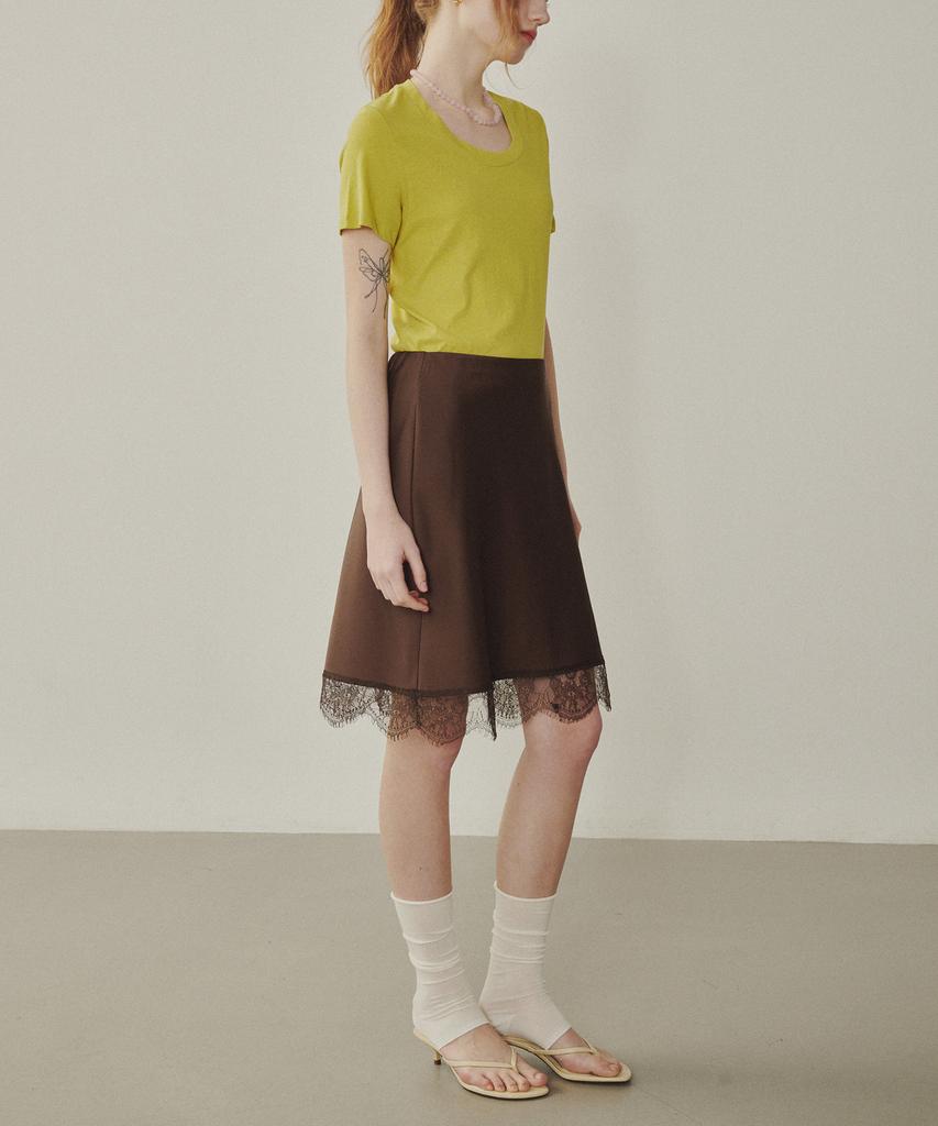 Melly And Rose Rose Lace Satin Skirt (314809)