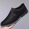 Men's Fashionable Comfortable Slip-On Loafers Anti-Slip Soft Bottom Casual Shoes Leather Slip-On Boots-1983