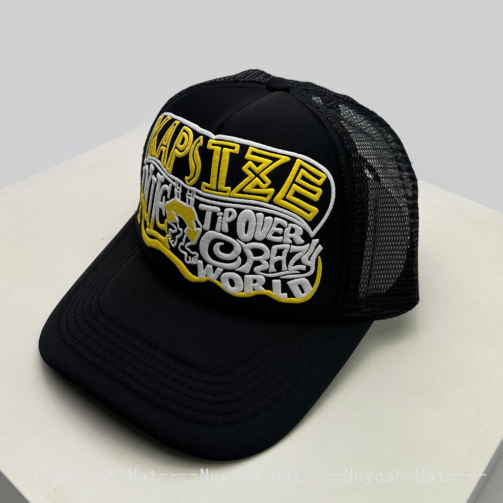 Baseball Letterings Alphabet Printed Color Contrast Blocking Style American Women Men For Neutral Gender Fresh Caps Peaked Hats Breathable