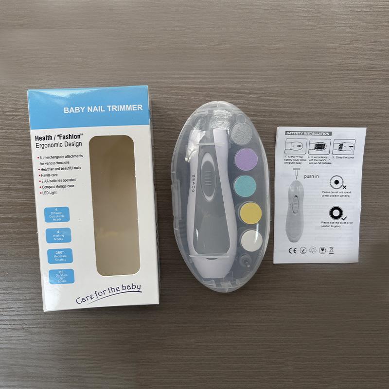 Multifunctional Baby Electric Nail File & Anti-Scratch Clippers Set