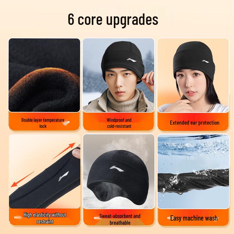 Li-Ning Warm Cycling Helmet Liner Cap