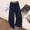 Women's Lyocell Blend High-Waisted Wide-Leg Casual Pants