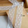 10Meters/lot 3.5cm wide white double-sided polyester non elastic lace DIY handmade hair accessory clothing decoration accessories