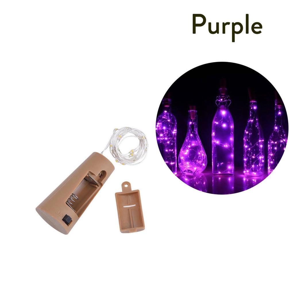 1M Wine Bottle String Lights For Party Copper LED Garland Fairy Cork Night Light Corker Battery Operated Glass Decoration