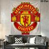 Man Utd K Wall Hanging Printed Fabric Blanket Decorative Tapestries for Bedroom Living Room Home Decor