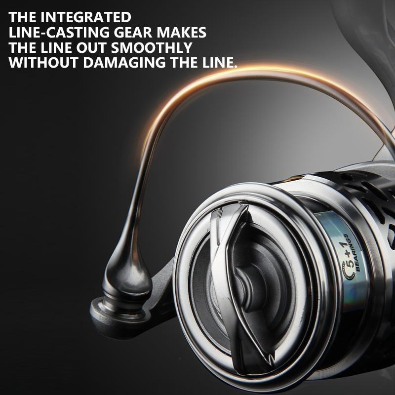 Mavllos Beluga Spinning Reel Speed Ratio 5.2:1  Drag Power 3kg Metal Spool Light weight Freshwater Trout Spinning Fishing Reel