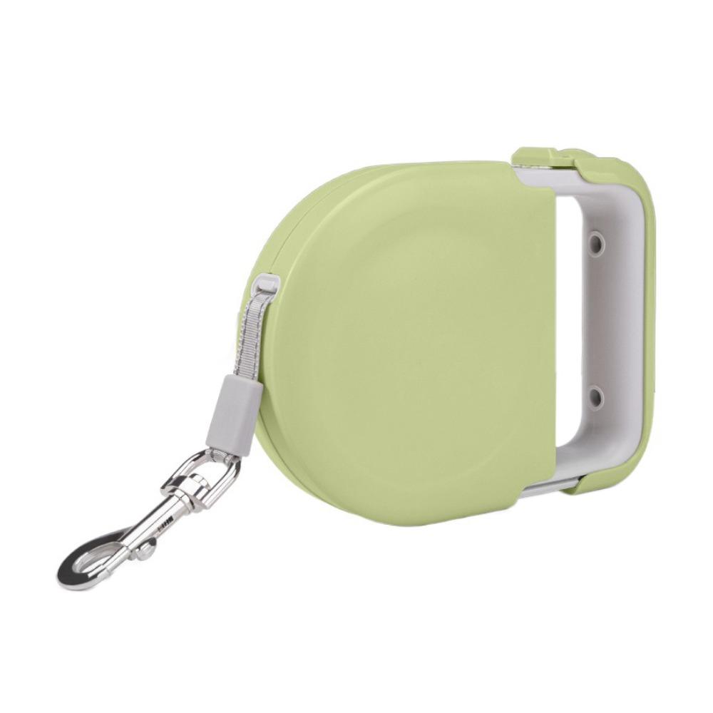

Retractable Automatic Dog Leash U-shaped Handle Pet Towing Rope Dog Walking Leash For Running зелений