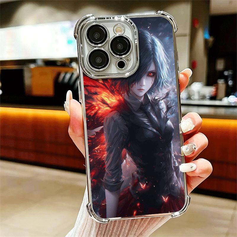 

G-Ghouls Тоука Кирисима Мягкий чехол для телефона для iPhone 15 16 17 Air 14 Pro Max 16E Plus 13 12 Mini Покрытие Защита от падения Fundas iPhone 14 ProMax