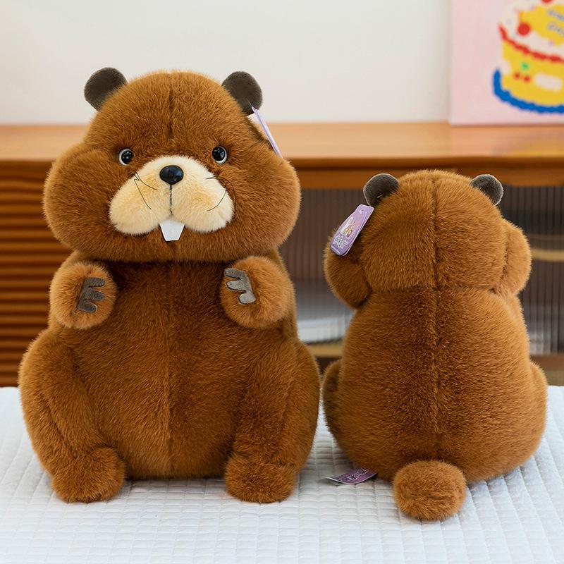 Groundhog Plush Toy Cute Groundhog Cute Pet Home Ornament Children'S Companion Doll