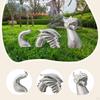Three Section Dragon Sculpture Garden Statue Gift Decoration Vinyl Figurine Landscape Ornament for