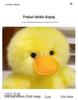 Yellow Duck and Goose Plush Toy - Soft Hugging and Decorative Gift for Girls