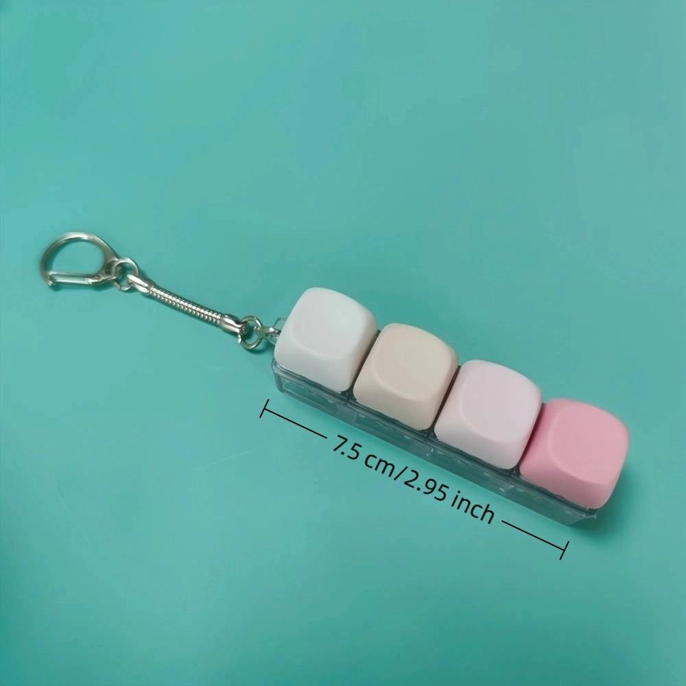 Key Button Fidget Keychain 1/2/3/4/9 Keys Decompression Toy New Pinch Toy  Adult