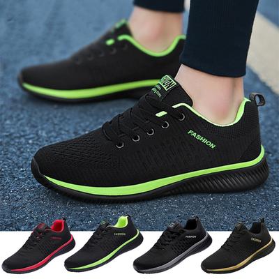 Chaussures de tennis respirantes à lacets pour couple de grande taille, baskets de course légères pour femmes/hommes, chaussures de sport confortables et antidérapantes pour l'extérieur