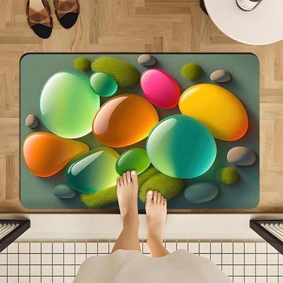 Gureide 3D Pebble Quick-Dry Tech Cloth Floor Mat