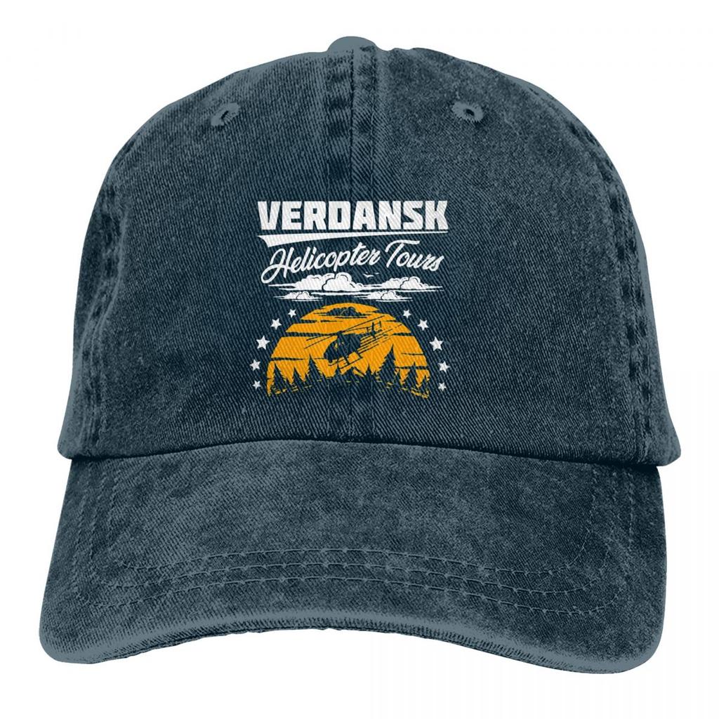 Warzone Verdansk Helicopter Tours Klasik Beyzbol Şapkası Unisex Şapkalar Kadın Vizör Koruma Snapback COD Black Ops Soğuk Savaş Şapkaları