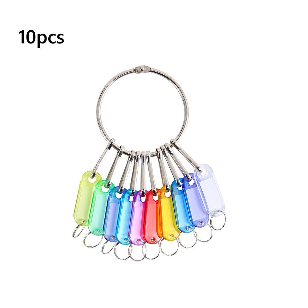 

Металлические заводные кольца Портативное кольцо для ключей Брелоки для ключей Органайзер для ключей Классификация 10pcs