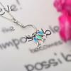 Opal Fish Hook Pendant Necklace for Women - Fashionable Clavicle Chain for Spring & Summer