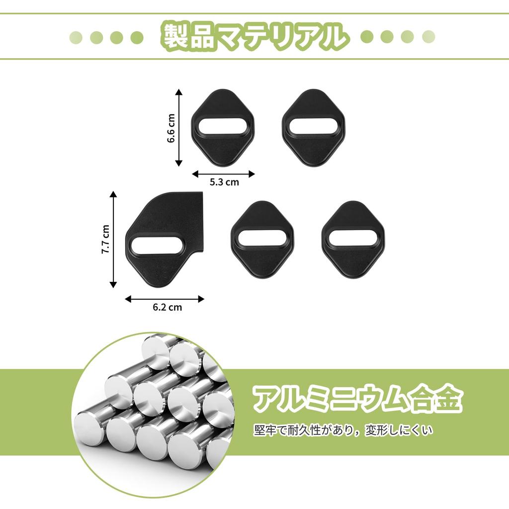 ANTC Dörrlåsskydd för Suzuki Jimny 2019+ Kompatibel ABS Kraftig Enkel