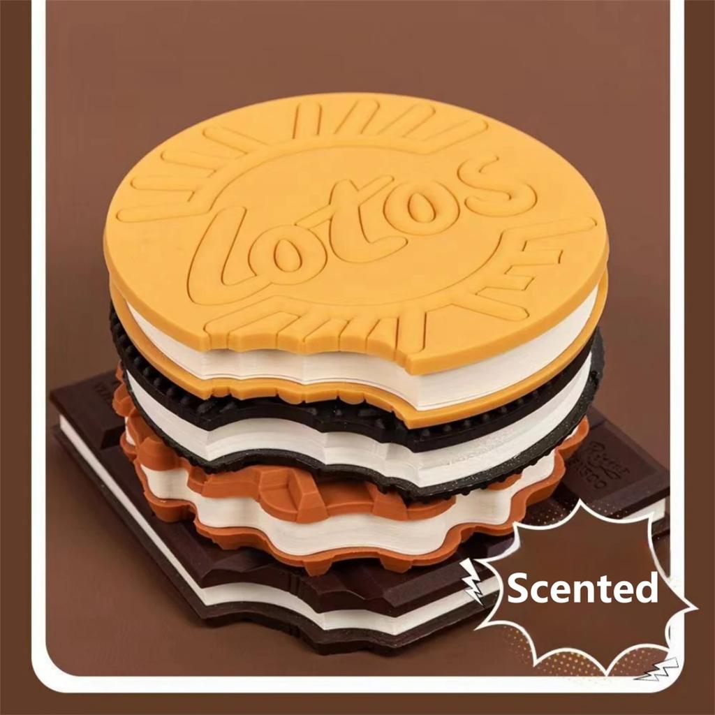 80 Pages/Set Oreo Notepad Simulation Chocolate Cookie Pocket Notepad Portable Notebook Students Stationery Gifts School Supplies