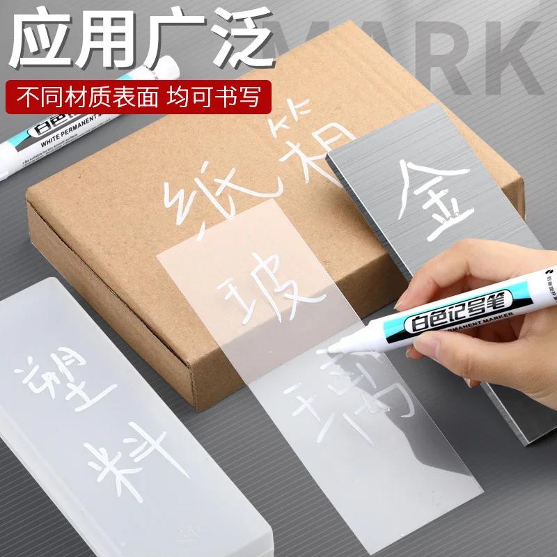 3/5 PCS White Permanent Paint Marker Set for Wood Rock Plastic Leather Glass Stone Metal Canvas Art Supplies Painting Supplies