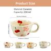 Hand Pinched Irregular Flower Ceramic Mugs Coffee Cups Milk Tea Cup Ins Korean Style Oatmeal Breakfast Mug Drinkware Kitchen cup