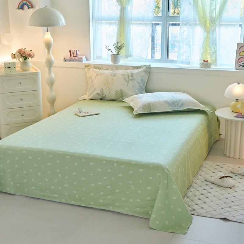 Cotton bed sheet single piece 100 cotton quilt single twill student dormitory single double household pure cotton pad manufacturer wholesale