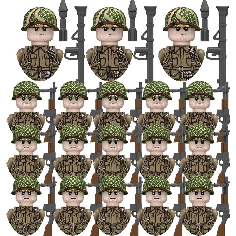 18pcs Kids Toys Military Figures Model Soldier Weapon Combination Package Boys Holiday Gifts