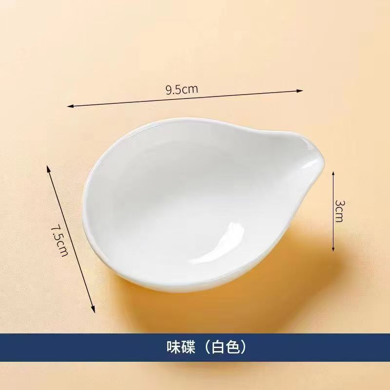 Ceramic Plate Japanese Style Household Seasoning Pottery Mini Dipping Dish Sushi Soy Sauce Snack Tableware