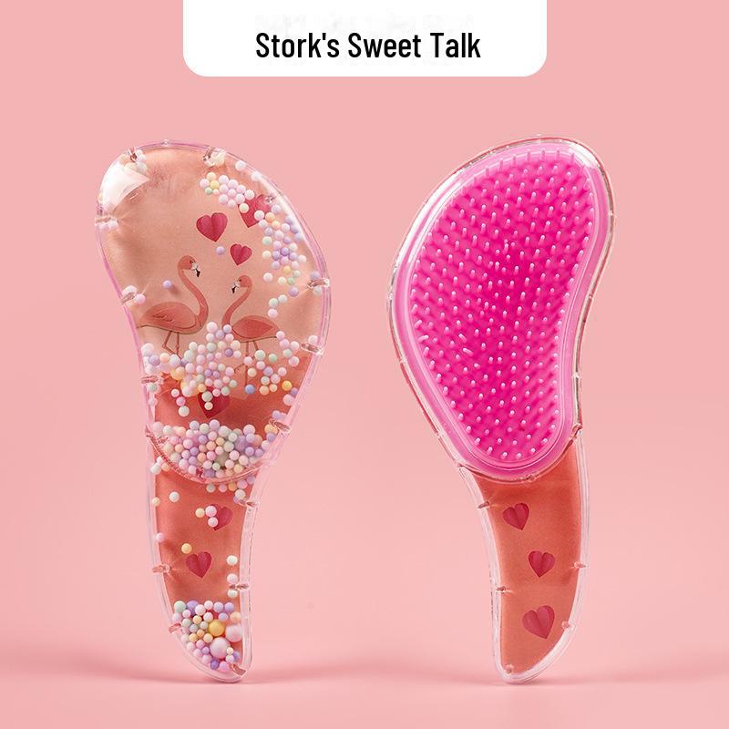 Transparent Anti-Knot Cartoon Hair Comb for Kids