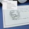 S925 Sterling Silver Versatile Heart Ring - Korean INS Style, Hollow Design, Light Luxury, Adjustable